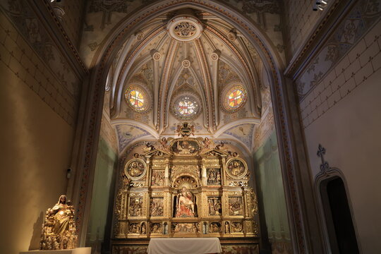 The Retaule de la Pietat altar in the Cathedral of Santa Maria in La Seu d&rsquo;Urgell, Spain