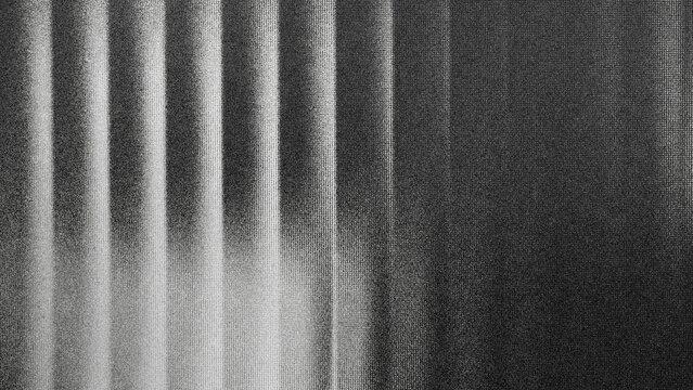 Abstract monochrome grain texture with rough vertical lines effect. Minimalist black and white background in retro noise style, suitable for grunge designs