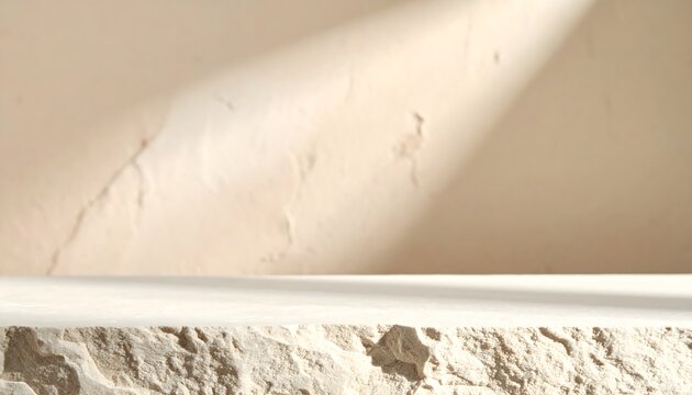 Pared de yeso con grietas y textura irregular iluminada por un rayo de luz natural