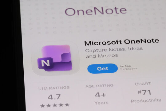 Shanghai,China-July 31st 2026: Microsoft OneNote app icon brand logo