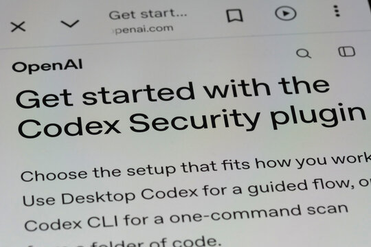 Shanghai,China-July 31st 2026: Codex Security Plugin on OpenAI website