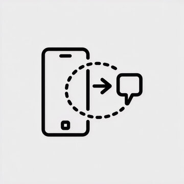 Handheld smartphone transferring data to wireless headphones via Bluetooth connection.