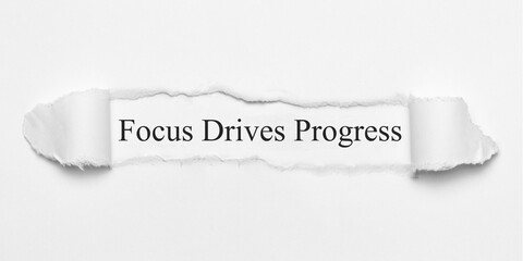 Fototapeta premium Focus Drives Progress 