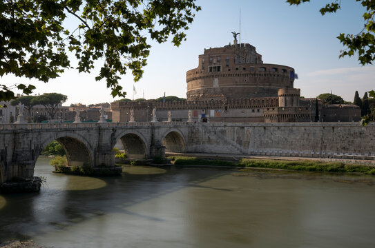 The Castel Sant'Angelo view in Rome City of Italy