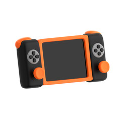 3D Orange and Black Game Controller © Cycloid
