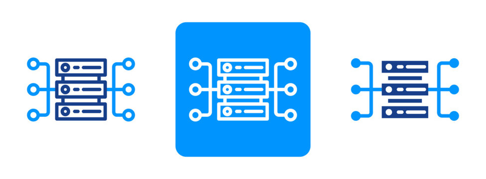 Data Stream Icon In Dual Tone Style