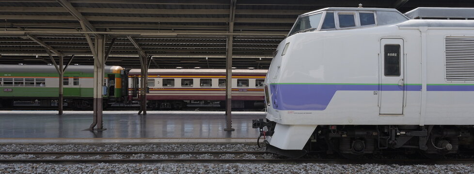A KiHa 183 series diesel multiple unit (DMU) at Hua Lamphong station in Thai capital Bangkok