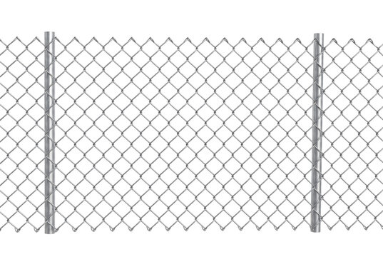 barbed wire fence Isolated on transparent background