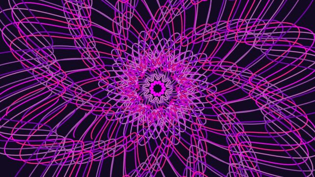 Ultra-HD Background Loop - Symmetrical Quantum Electron Orbitals for Tech Expo Display