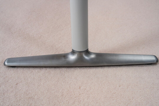 Silver legs of the business desk