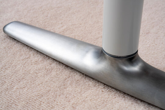 Silver legs of the business desk