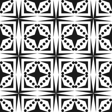 Seamless Abstract Geometric Art Deco Style Pattern Background