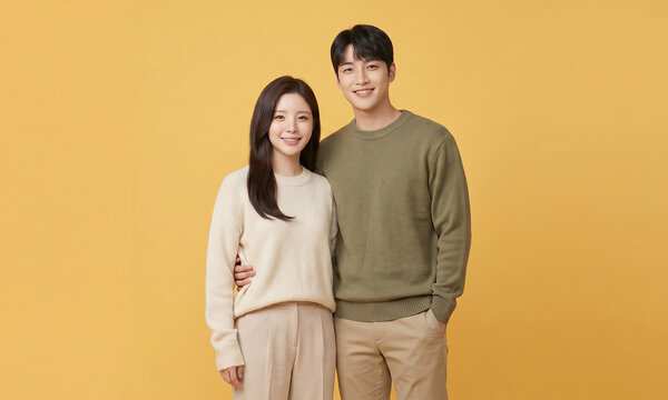 젊은 부부 스튜디오 포트레이트 &middot; Young Couple Studio Portrait