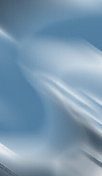 Cool blue abstract background, with fluid motion, and soft light, reflective gradient waves