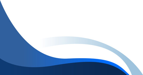 Obraz premium Blue Gradient Wave Corner