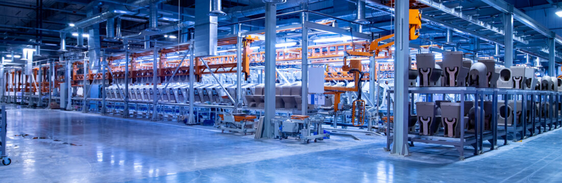 Blues workshop factory interior architecture
