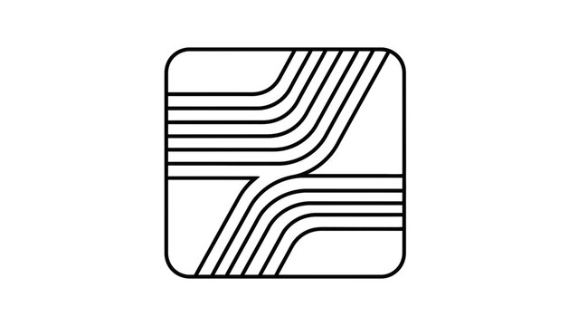 Abstract geometric lines forming a symmetrical pattern, modern design, minimalist graphic element