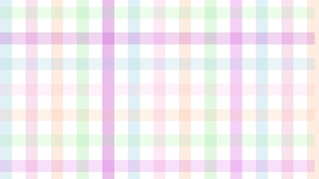 4k footage animation of vibrant gradient colourful pastel flower illustration background with gingham soft pastel colors. Abstract flowers. digital motion design loop