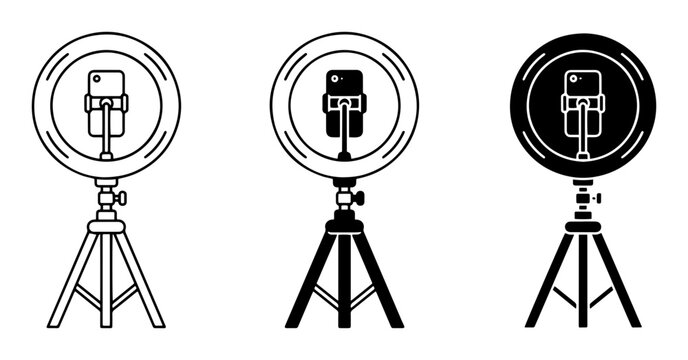 Ring Light and Tripod Set, Mobile Phone Holder, Lighting Equipment, Video Production Tools, Social Media Content Creation
