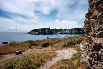Obraz premium Saint-Nicolas beach, Port-Manech, Nevez, Brittany, France.