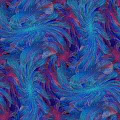 Obraz premium Seamless allover abstract flower leaf flower pattern textile digital design