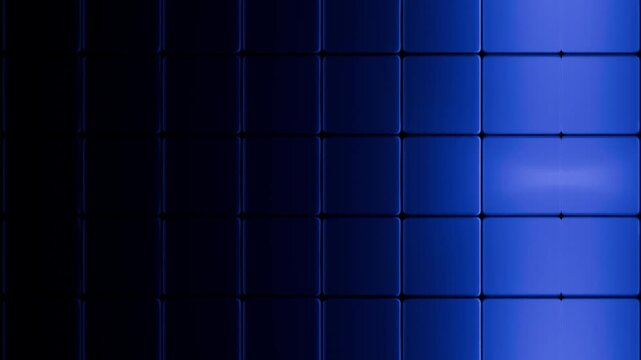 3D Cube Composition with Neon Lights