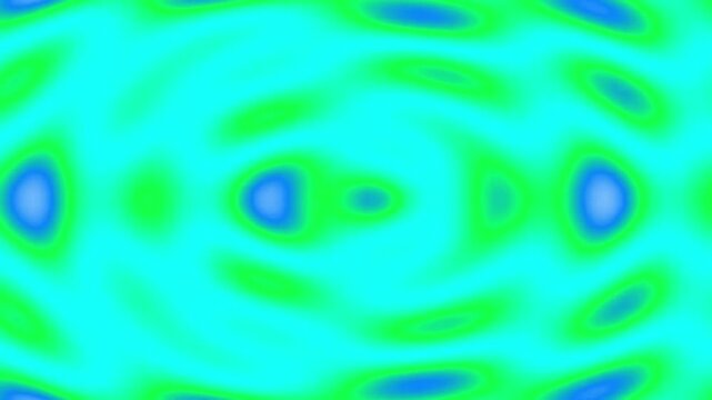 Abstract green and blue wavy pattern with a vibrant design