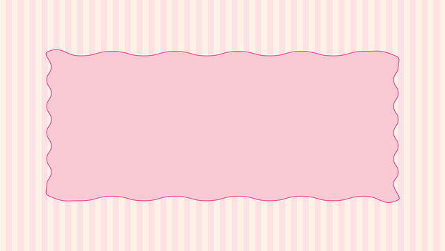 Soft pink vertical stripe pattern background with decorative wavy rectangular frame background decorative template vertical wallpaper abstract illustration rectangles backdrop minimalist