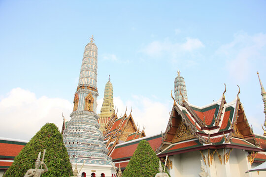Beautiful Architecture inside the Grand Palace, Bangkok, Thailand