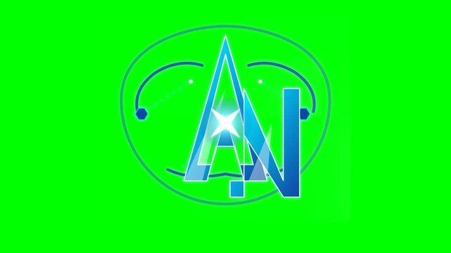 Artificial intelligence typography logo featuring reflective metallic textures under bright sparkling studio lighting.