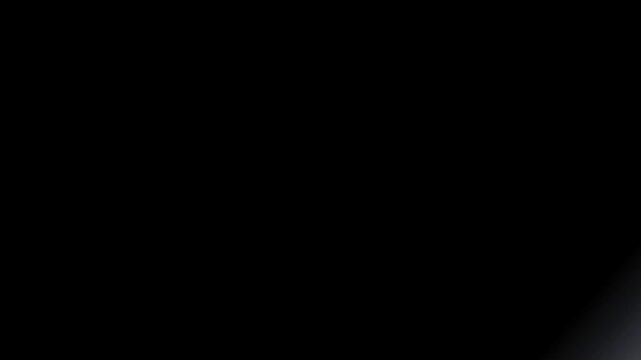 Diagonal Bright White Light Beam Sweeping Across Black Background, Glowing Laser Wipe Transition Or Scanner Motion Graphic Overlay For Video Editing