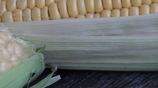 Natural corn cob, a healthy food