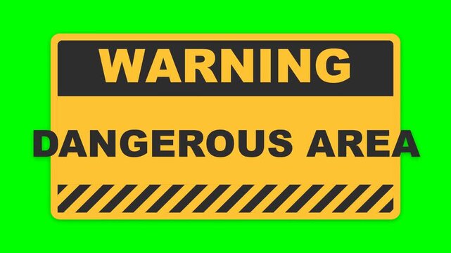 Dangerous area placard delivers a stark visual message for industrial zones requiring strict adherence to safety protocols.