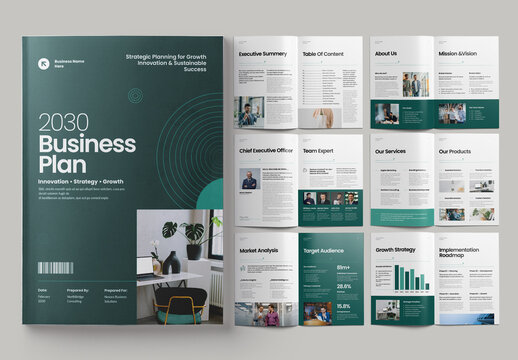 Business Plan Brochure Layout