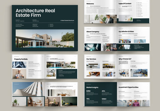 Real Estate Brochure Landscape Layout