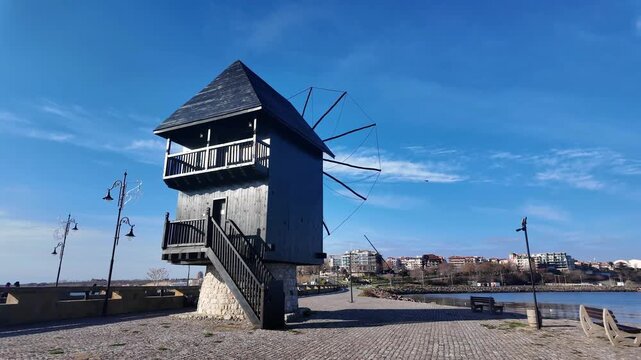 Amazing Panorama of old town of Nessebar, Burgas Region, Bulgaria