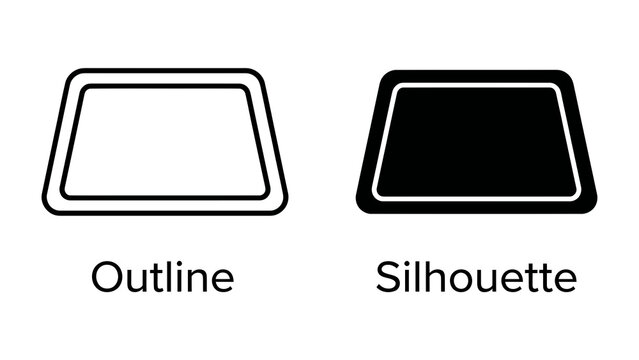 Outline and Silhouette of a Trapezoid Frame