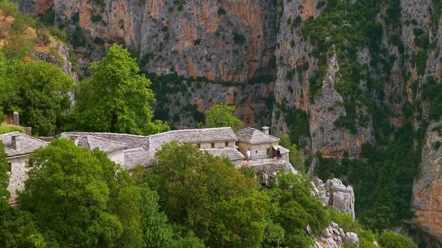 Monastery of Saint Paraskevi Above Vikos Gorge, Monodendri, Greece