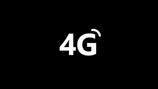 4G,5G,7G,8G, WIFI wireless, internet connection icon 4g application network signal on black background for technology and communication
