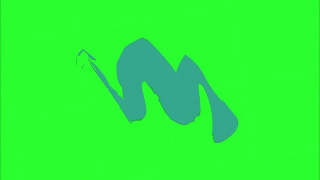 Blue scribble animated line graphic on green screen background motion drawing design element overlay motion drawing design element overlay
