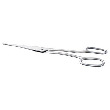 Antique Surgical Scissors - Vintage metallic surgical scissors medical tool, isolated on a white background. 3D render image