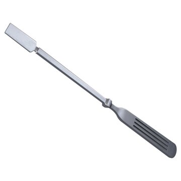 Antique Surgical Spatula - Vintage metallic surgical spatula medical instrument, isolated on a white background. 3D render image