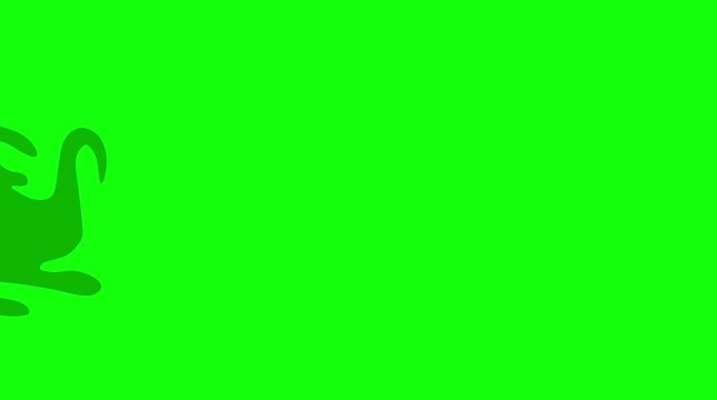 Animated Spooky Ghost Floating Across Green Screen Chroma Key Background Overlay Video Clip