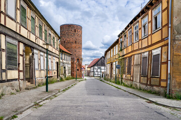 Fototapeta premium Lenzen (Elbe) Berliner Straße