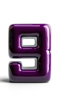 Purple Number Nine Balloon