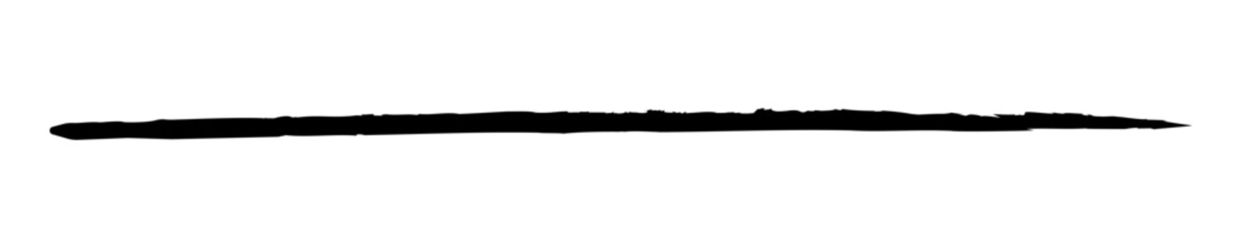 Doodle emphasis underline chalk brush stroke design element.