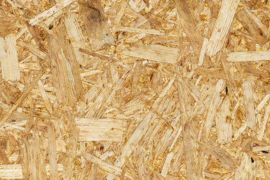 Oriented Strand Board OSB Wood Panel Macro Texture