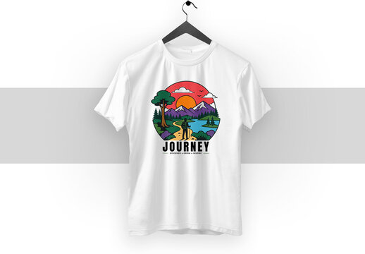 Adventure T Shirt Design Layout