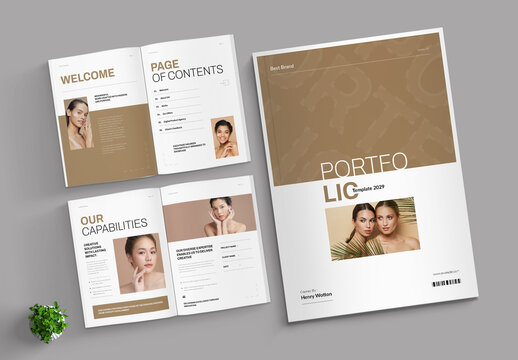 Portfolio Brochure Template Layout