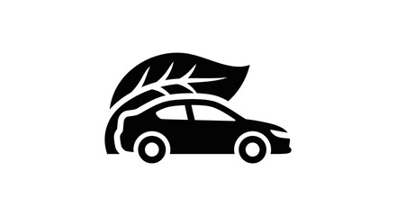Fototapeta premium Eco-Friendly Car Icon
